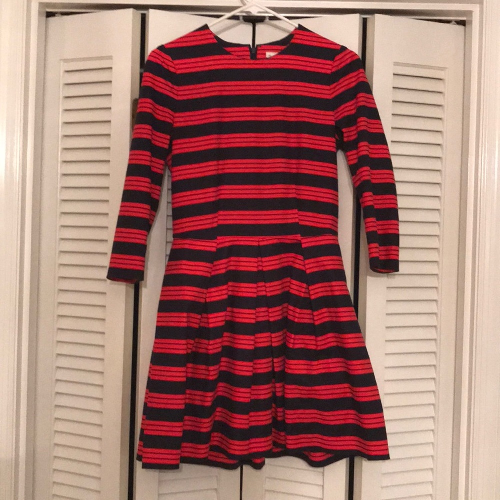 Red and Navy Dress